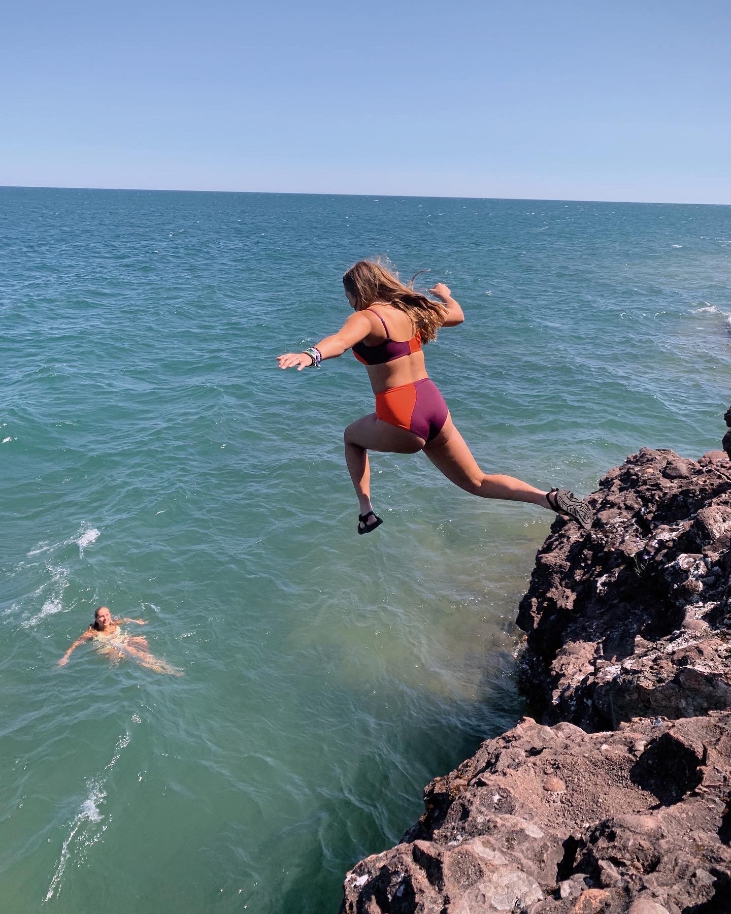 Cliff Jumping at Copper Harbor
