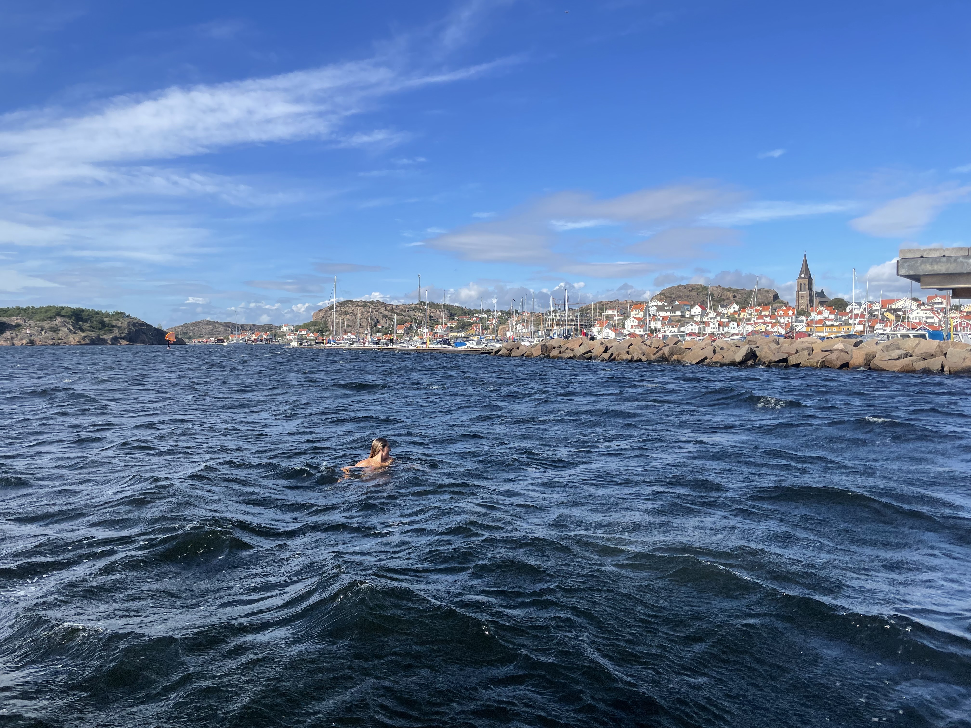 Swimming off Swedens Coast